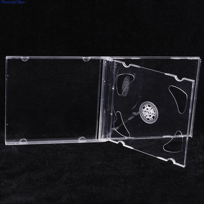 하이 퀄리티 투명 바닥 CD 박스 빈 CD 케이스, PP 플라스틱 CD 케이스, 용량 1-2 디스크
