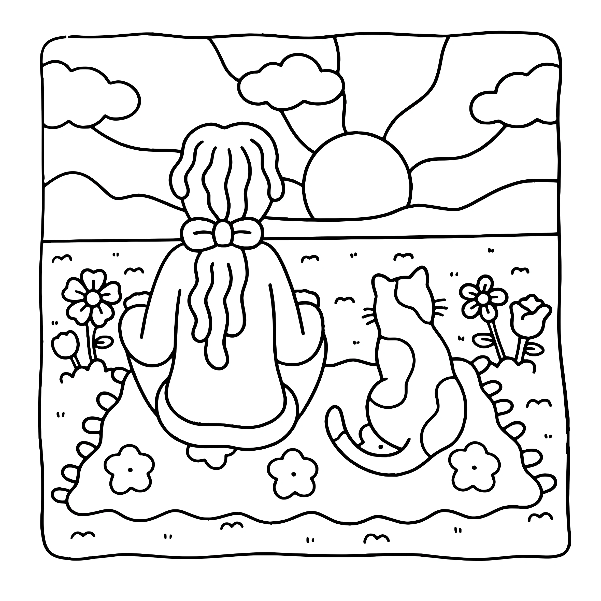 GIRL MOMENTS Bold-easy Patterns Coloring Book for Adults Cute Drawing Book Perfect Gift for Party and Birthday 4