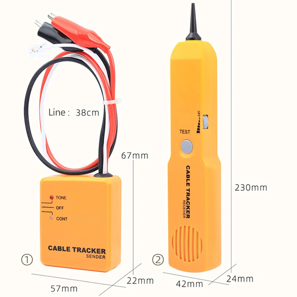 Portabl Network Phone Telephone Cable Tester Diagnose Tone Line Finder Detector Networking Tools Toner Wire Tracker Tracer