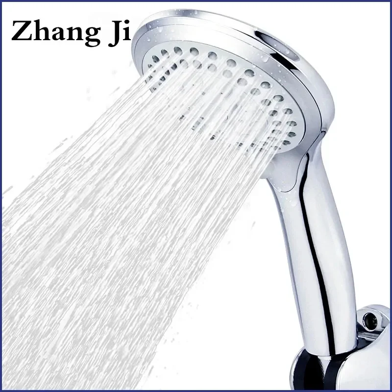 Shower Head Shower Nozzle Zhangji Bathroom 5-Mode Shower Head Large Panel Water-Saving Nozzle Classic Standard Design G1/2 Shower Accessories Random Color