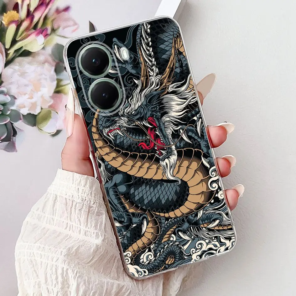Cool Cartoon Animal Soft Silicone Clear Phone Case Cover