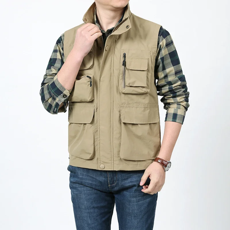 Windbreaker Baseball Jacket Tactical Mountaineering Photography Men's Clothing Outdoor Motorcyclist Vest Designer