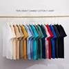 Men's 230g Heavy Cotton Short-sleeved T-shirt Men Pure Cotton Loose Solid Color Bottoming Shirt Trendy Man T-shirt Tops Clothes 1 Men's 230g Heavy Cotton Short-sleeved T-shirt Men Pure Cotton Loose Solid Color Bottoming Shirt Trendy Man T-shirt Tops Clothes 1