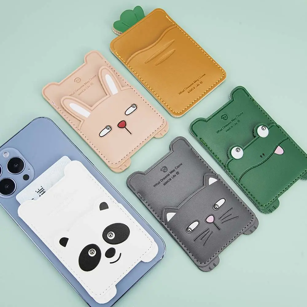 

ID Bus Card Card Sleeve Adhesive Sticker Credit Card Holder Mobile Wallet Phone Card Holder Phone Back Pocket Storage Wallet