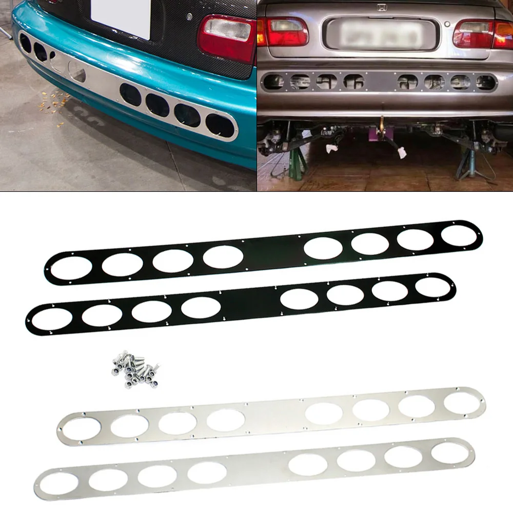 リアバンパーブレードキット,1ピース,ユニバーサルアルミニウム,8穴