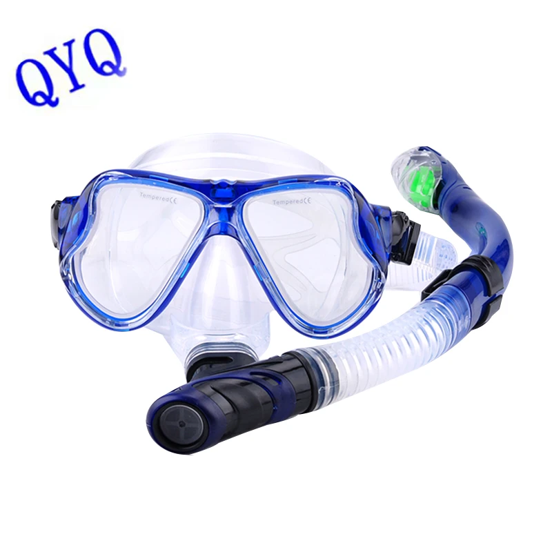 Professional underwater diving mask scuba diving goggles all-dry Snorkel mask snorkeling equipment