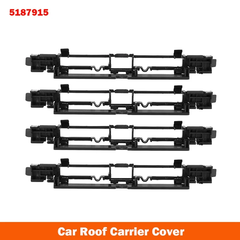 4 Black Roof Luggage Rail Trim Moulding Cover for Vauxhall Opel Astra H Zafira B 