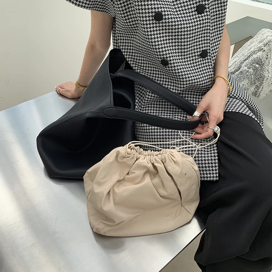 女性のためのシンプルなレトロなショルダーバッグ,大容量の
