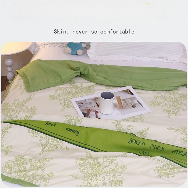 Couette fine imprimée, respectueuse de la peau, 150x200cm, pour enfants, couvre-lit doux, couverture d'été (sans taie d'oreiller) 5