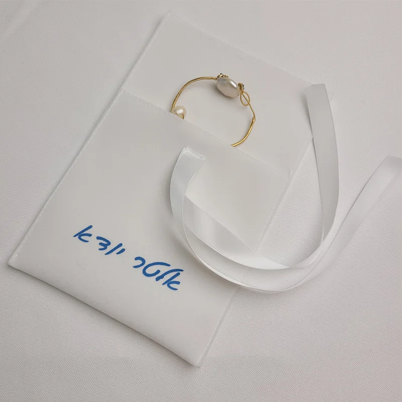 Sacchetti per buste in velluto bianco 7x7cm 8x10cm 10x10cm 12x12cm