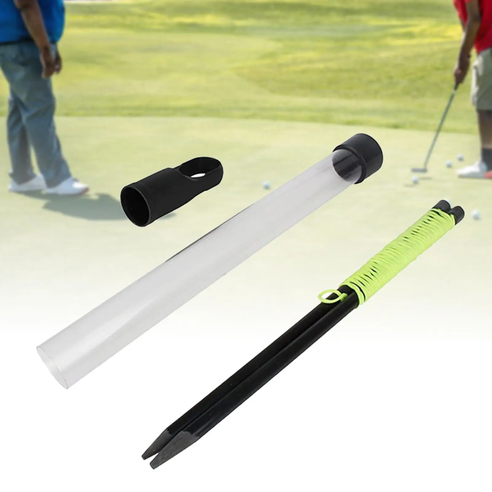 Golf Putting String Outdoor Golf Accessories Golfer Gift for Men Improve Skills with Pegs Alignment Training Aid Practice Device