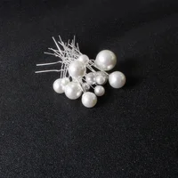 20pcs Bridal U-shaped Pin Metal Barrette Clip Hairpins Rhinestone Pearl Women Hair Accessories Wedding Hairstyle Design Tools 2
