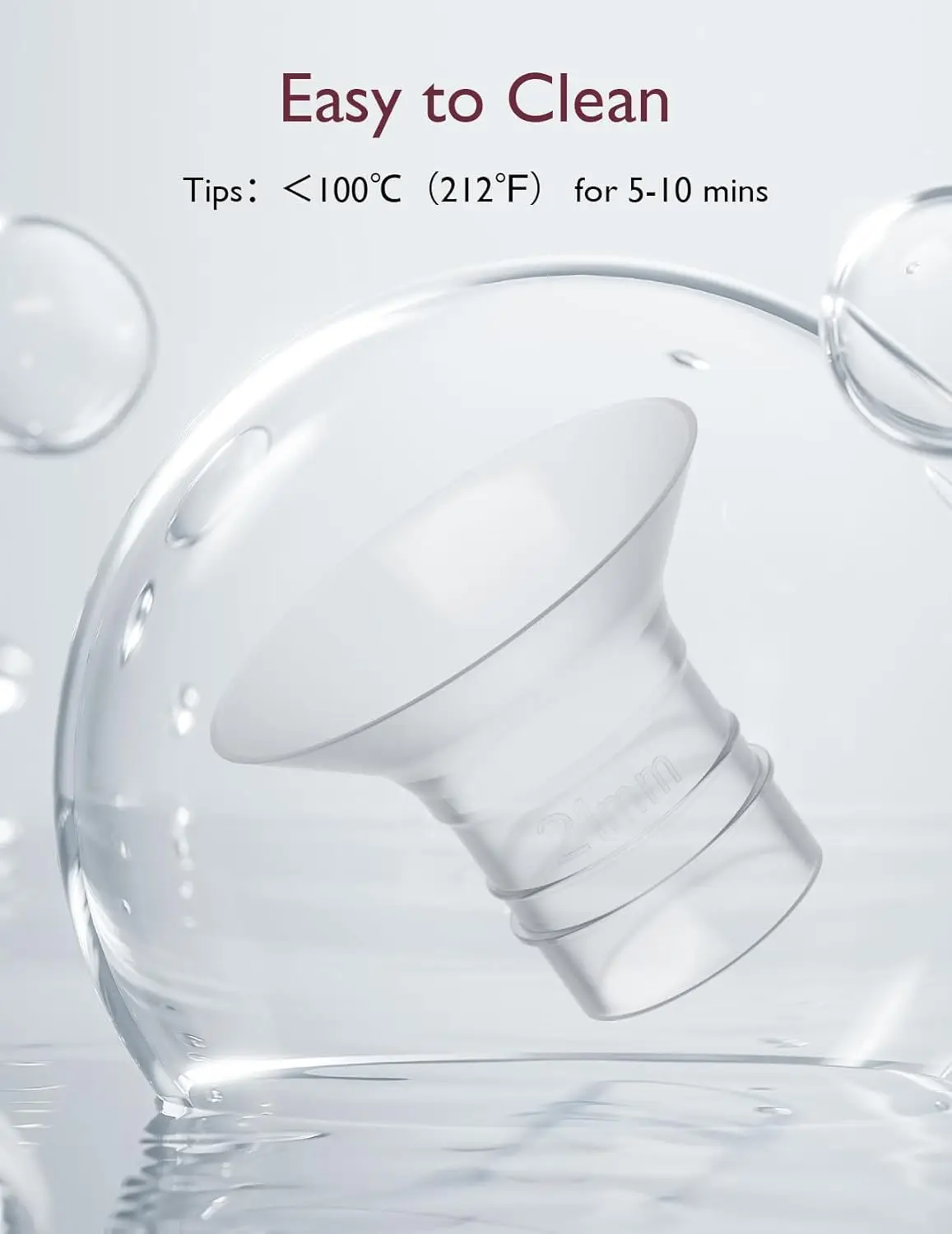 Silicone Flange Inserts for Breast Pumps Electric Breast Pumps Shield Nipple Tunnel Narrow Connector Feeding Essential 4
