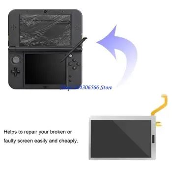 02DD Display LCD superiore portatile Premium per i nuovi sistemi XL LL Console portatile Materiali lunga durata Facile da