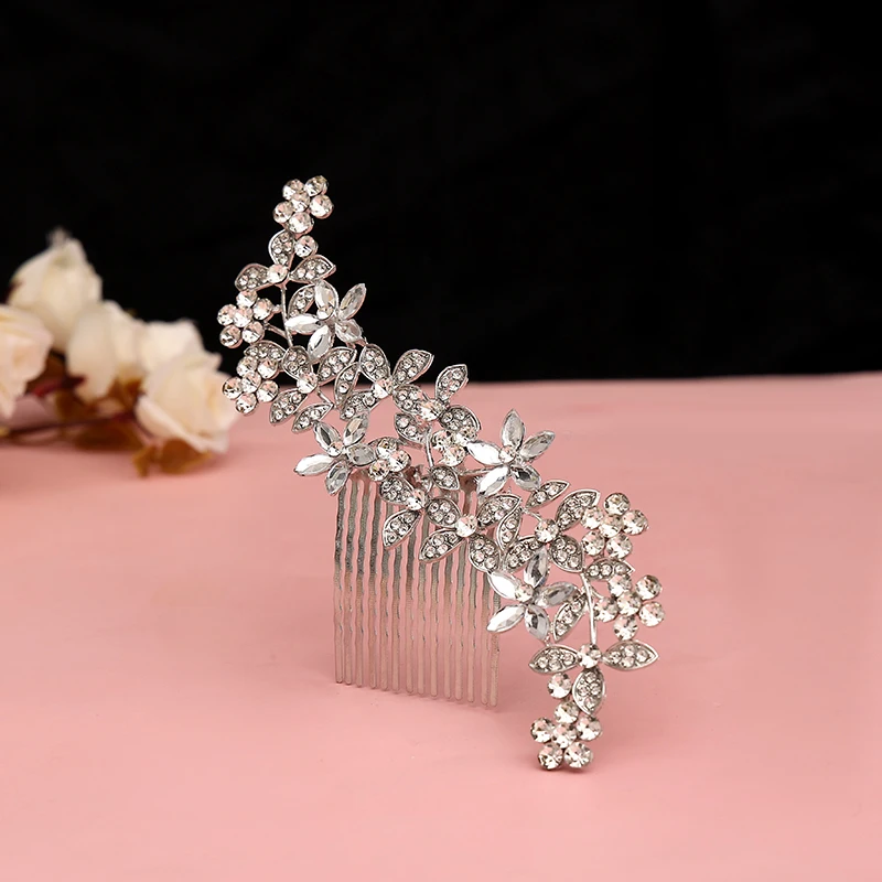 Spille Per Capelli Per Ragazze Fiorite, Accessori Per Capelli Da Sposa - Foto 4