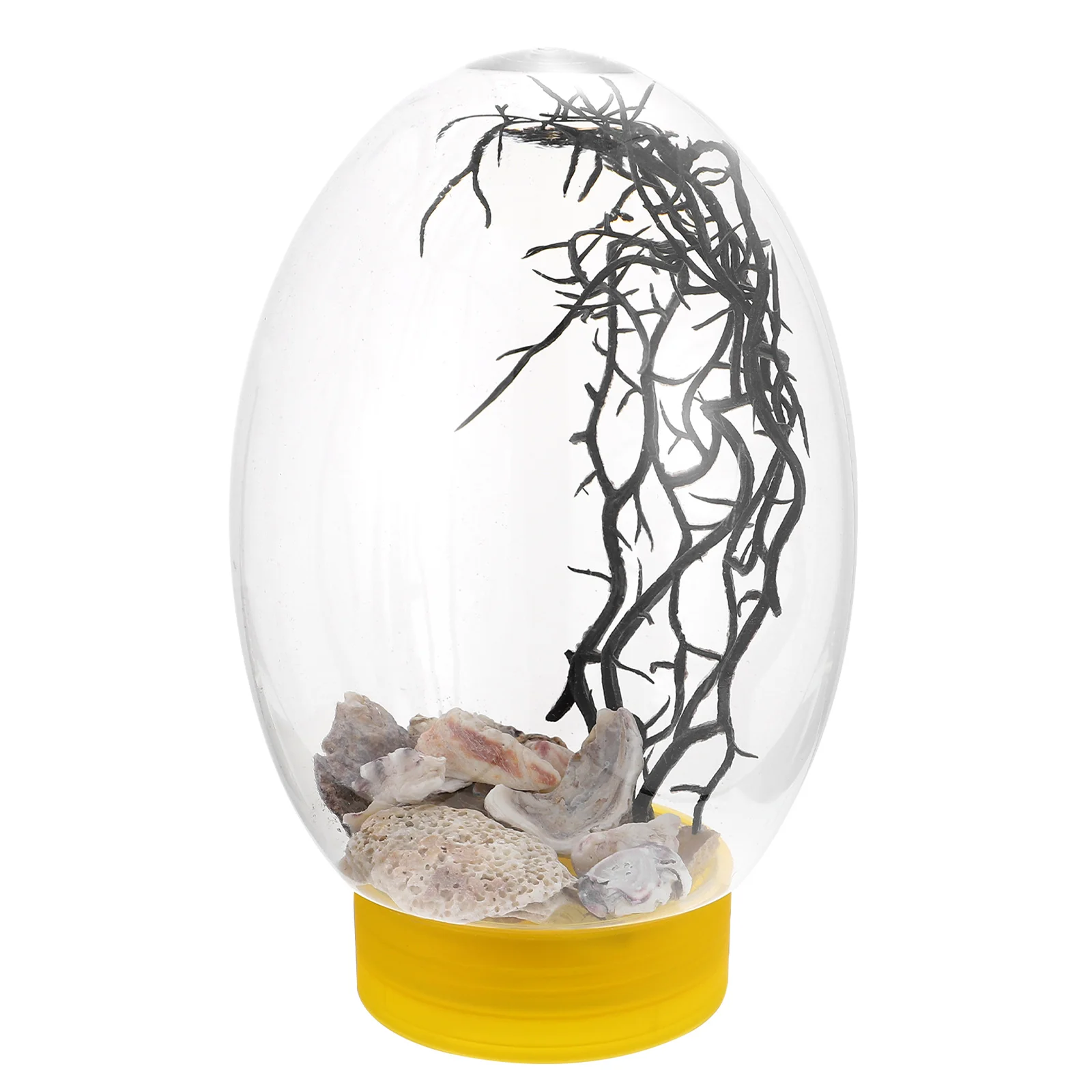

Desktop Fish Tank LED Ecological Bottle Decorative Small Goldfish Raise Holder Container