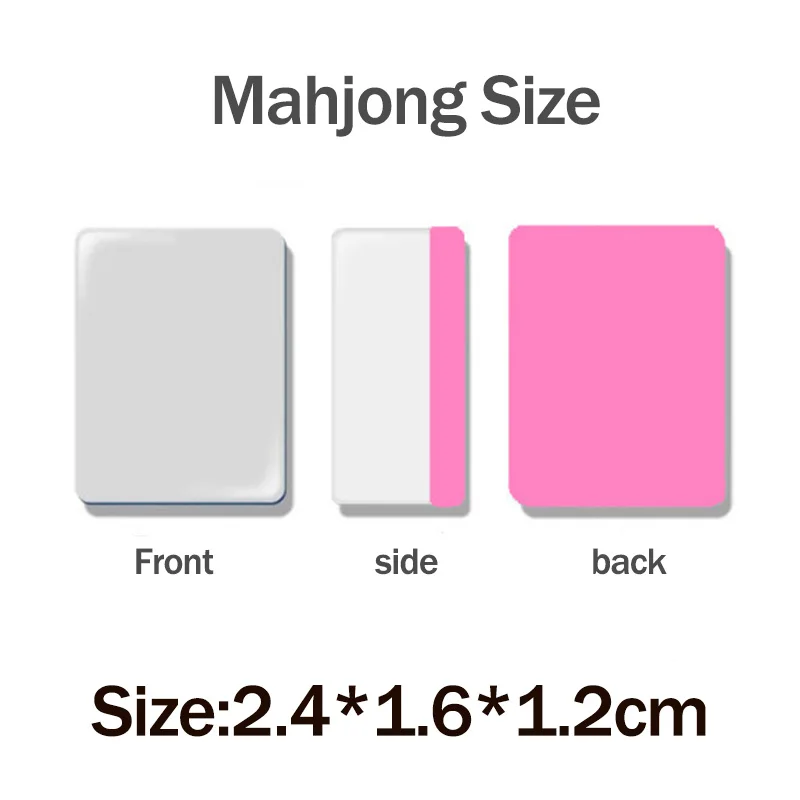 64 Pcs Mahjong Tiktok Seaside Escape 64+1 Blocks Mahjong Tile Game with Pattern of Flag Ball 1/2 Players Parent Child Party Game 6