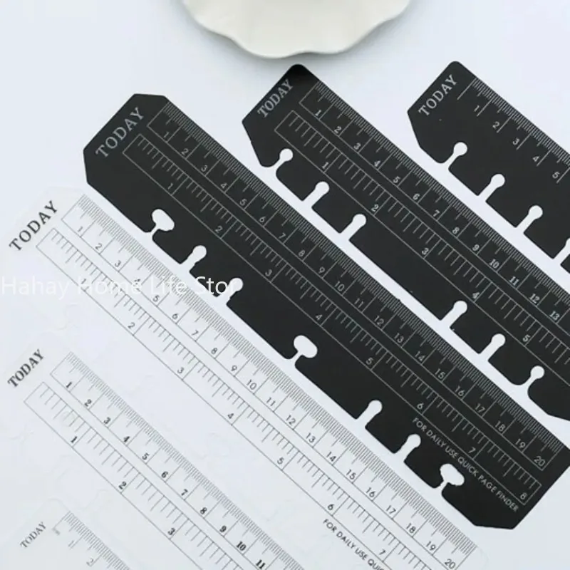 6 Hole A5 A6 A7 Bookmark Straight Ruler Children Math Drafting Drawing Ruler Clear Flexible Dividing