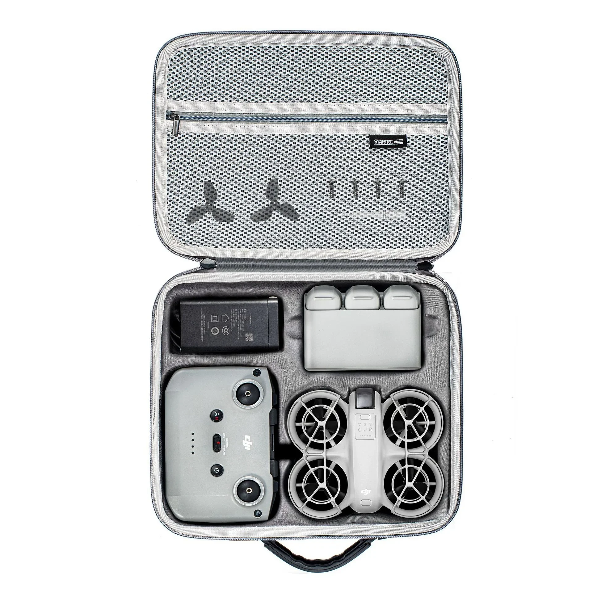DJI NEO 플라이 모어 콤보 보관 가방 RC N3 컨트롤러 휴대용 케이스 그레이 휴대용 박스 핸드백 숄더백 액세서리