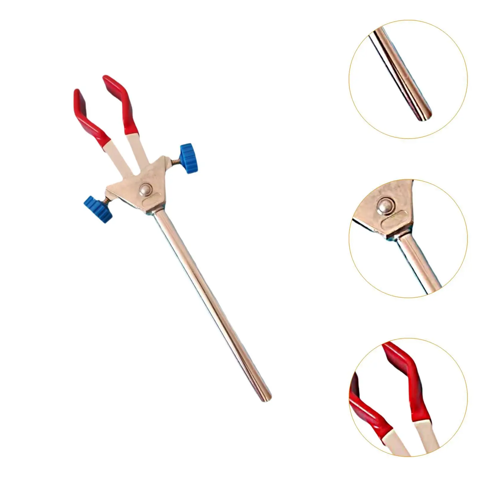 Lab Clamp for Laboratory Use Multifunctional Zinc Alloy Lab Equipment Holder Accessories Flask Holder Double Adjust Clip