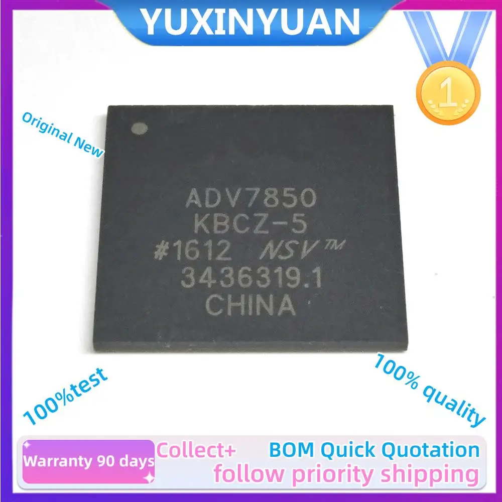 

5PCS/LOT and new Original ADV7850KBCZ ADV7850KBCZ-5 ADV7850 BGA Ic Chip in stock 100%Test