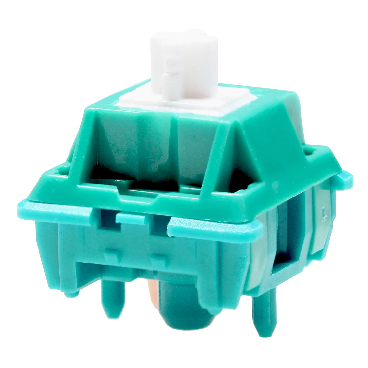 Knckeys Interruptor Jaqueta Verde Interruptor de Tronco Longo Linear 63.5g mx para Teclado Mecânico Fábrica Lubrificante Hpe Nylon Pom 50m