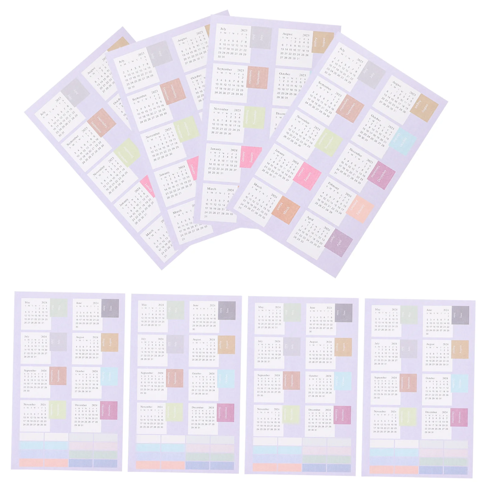 

Jojofuny Monthly Page Stickers Sticker Labels Decorative Labels 2023-2024 Month Stickers Calendar Planner Stickers Monthly