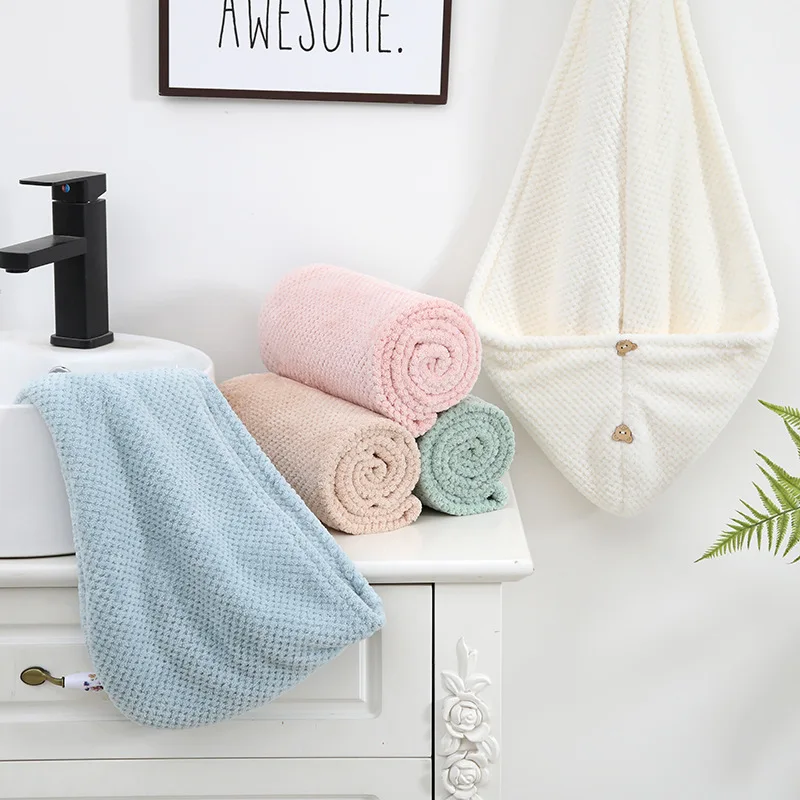 Women's Dry Hair Cap and Towel