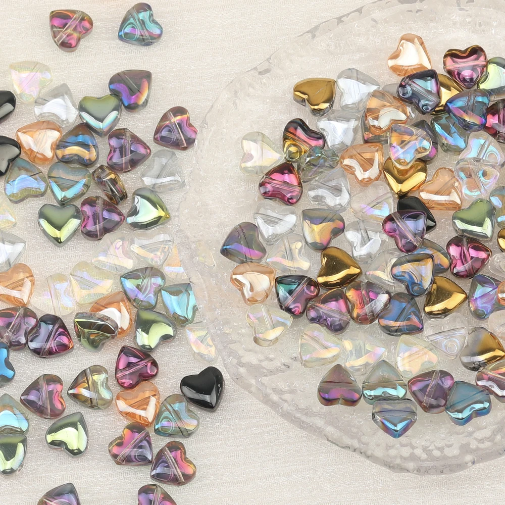 Cordial Design Crystal Material/Jewelry Findings & Components/AB Plating/Hand Made Beads/Heart Shape/DIY Beads Making - cordial