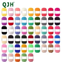 25(50)pcs/bag 4 Ply Milk Cotton Yarn For Hand Knitting Crocheting Scarves,Sweaters,Shawls,Blankets,Pet Toys,Various Handmade DIY 1