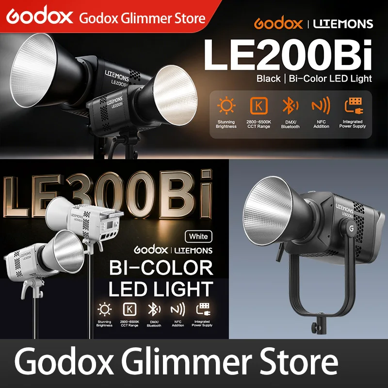 Godox LE600Bi 620W / LE200Bi 220W / LE300Bi 320W Kit