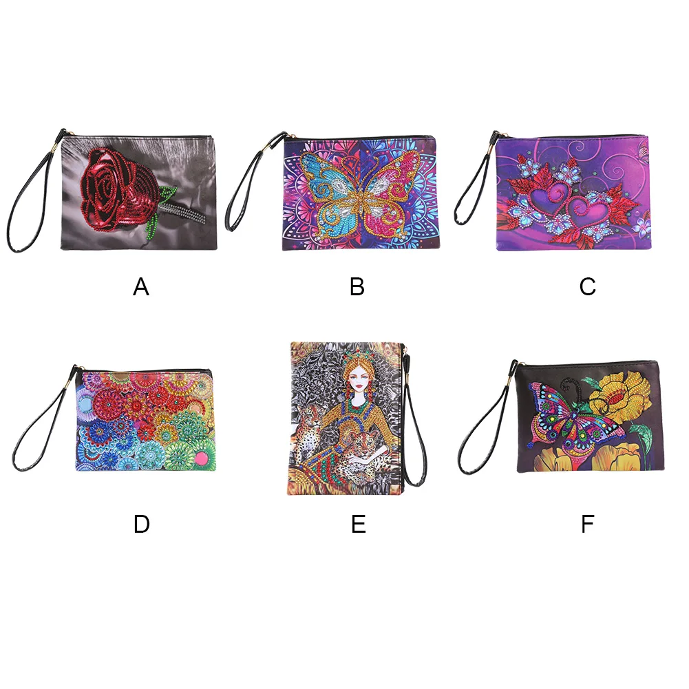 DIY PU Wallet Special Shaped Diamond Mosaic tassel Women Clutch Storage Bag Diamond Art Mosaic Christmas Gift