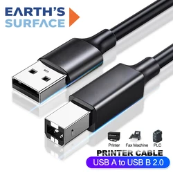 High - Speed USB to USB B 2.0 Printer and Scanner Cable - 1.5m (USB A to USB B 2.0)