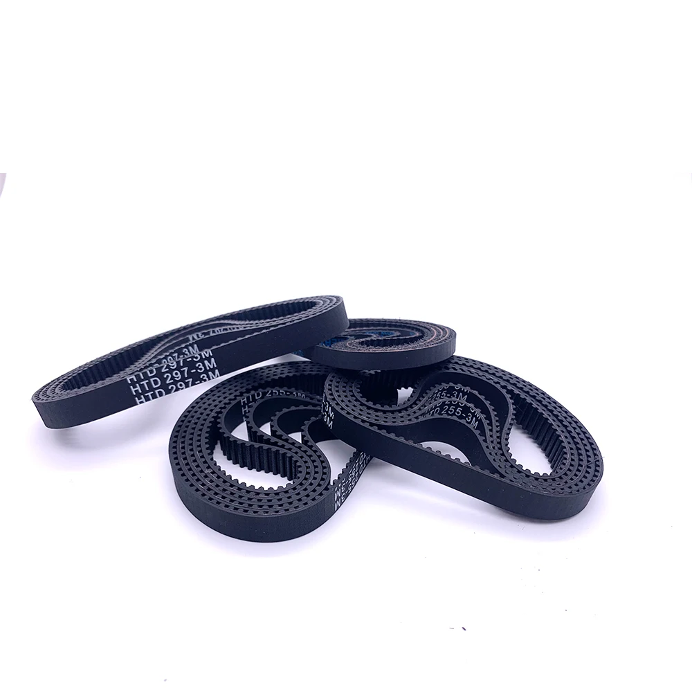 HTD 3M Timing Belt Perimeter 564mm To 768mm 3M Closed Loop Rubber Belt Width 6 10 15 20mm Rubber HTD3M Synchronous