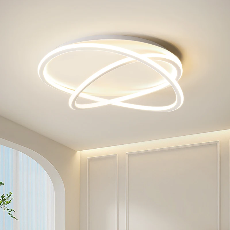 

Потолочная лампа для спальни, итальянские линии, минималистичные и нестандартные, Скандинавская теплая гостиная, потолочный светильник для столовой