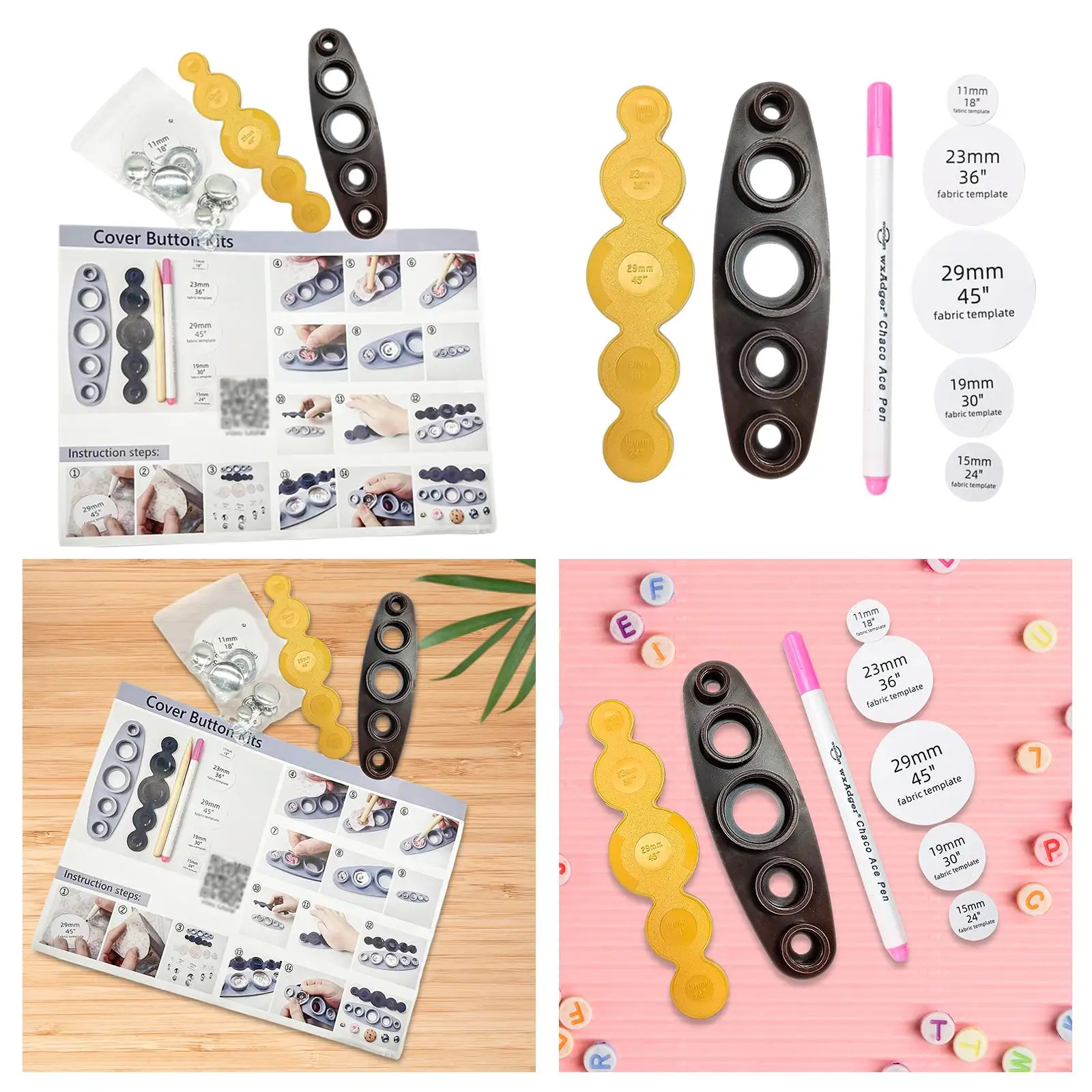 단추 메이커 기계, DIY 단추 공예, 범용 휴대용, 사용하기 쉬운 원단