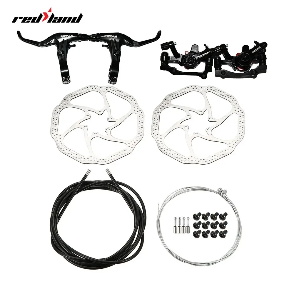 Mountain Bike Disc Brake Set Front and Rear Wire Tube Set Brake Handle Disc Combination