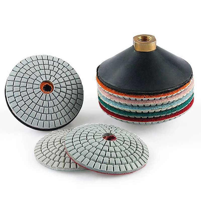 4" Travertine Polishing Pad 130 1 Granite Concrete Marble Stone Countertop Floor - View #8