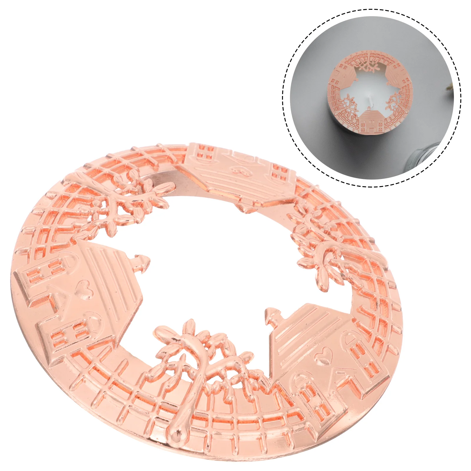 

Decorative Aromatherapy Cup Lid Aromatherapy Heat Collecting Lid Metal Cup Lid