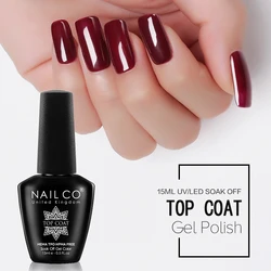Radiant Red Gel Polish - 15ML Premium Semi - Permanent Nail Varnish (Top)