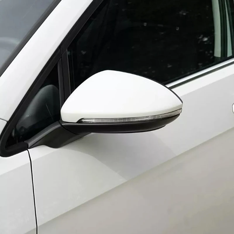 Ersatz-Rückspiegelabdeckung für VW Golf 7 MK7 MK7.5 GTI GTD 2013-2018 Schwarz/Weiß/Carbon-Look Seitenflügelspiegelkappe – Detail 9