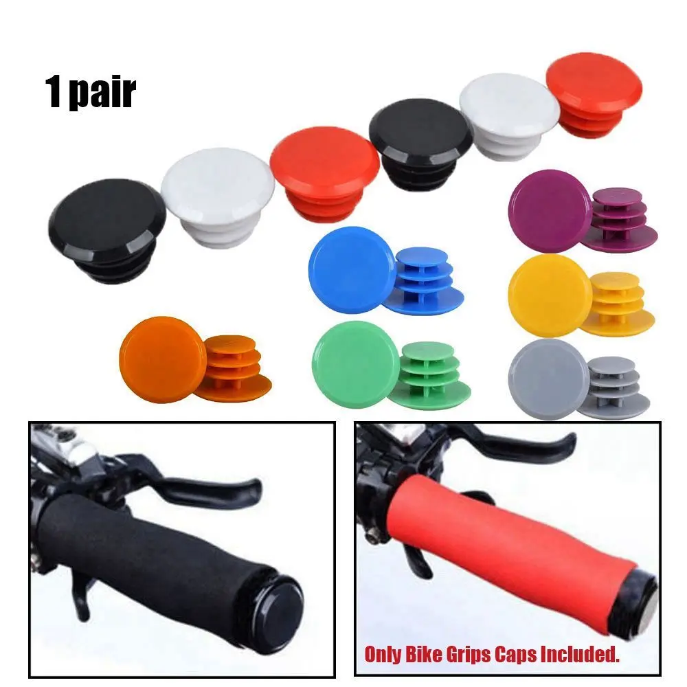 

Bicycles Stoppers Covers 10 colors Bicycle Handlebar Accessories Grip End Plugs Cycling Handles Caps Road Bike Grips