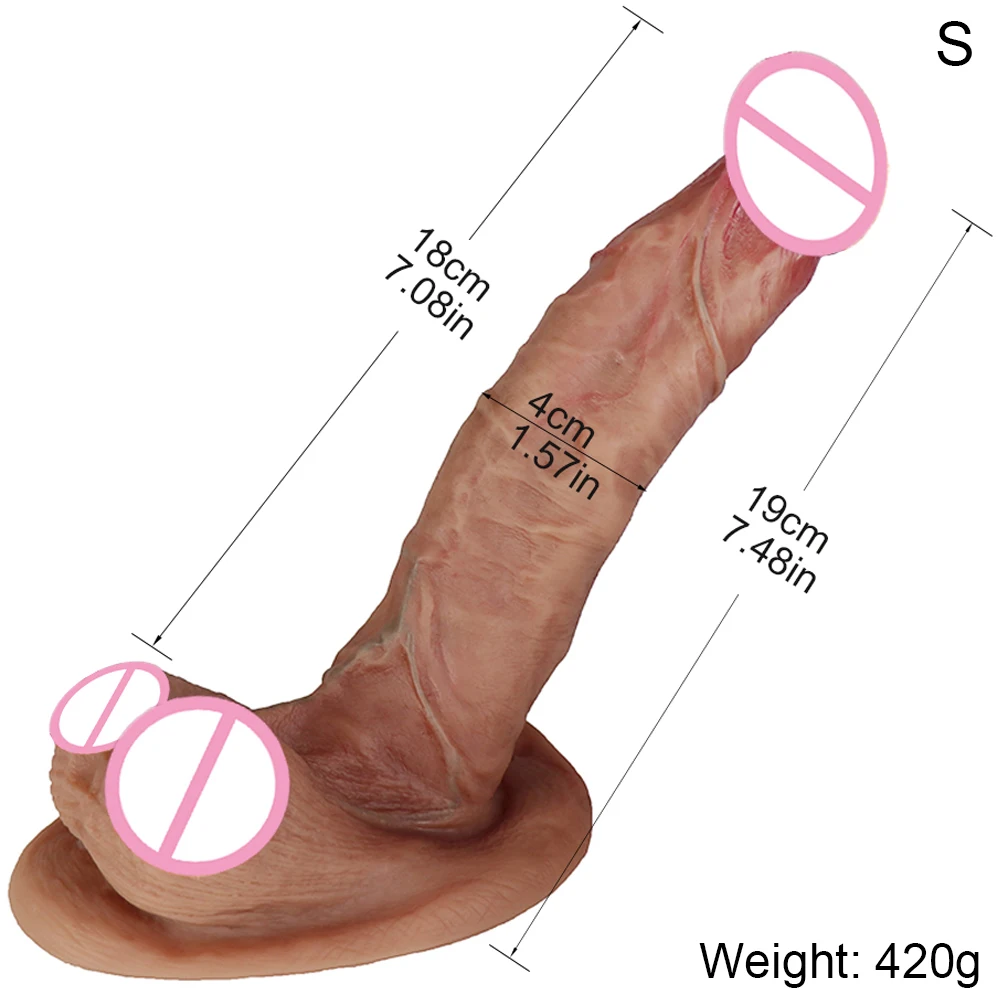 Sex Toys Realistic Makeup Dildo Quality Silicone Big Gag Cock Penis Anal Sex Toys For Women Strapon Lesbian Vagina Orgasm Masturbation