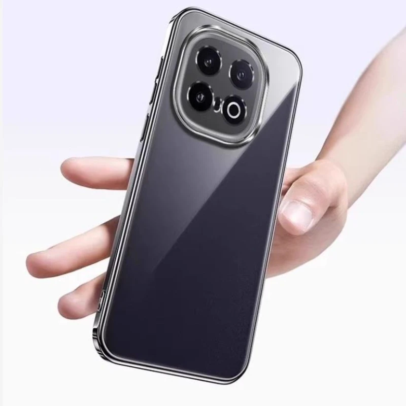Electroplating Transparent Protective Phone Case - Soft Shell Design