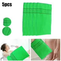 5Pcs Shower Bath Scrub Glove Korean Exfoliating Body Scrub Shower Towel Washcloth Portable For Adults Coarse Grain Brushes 1