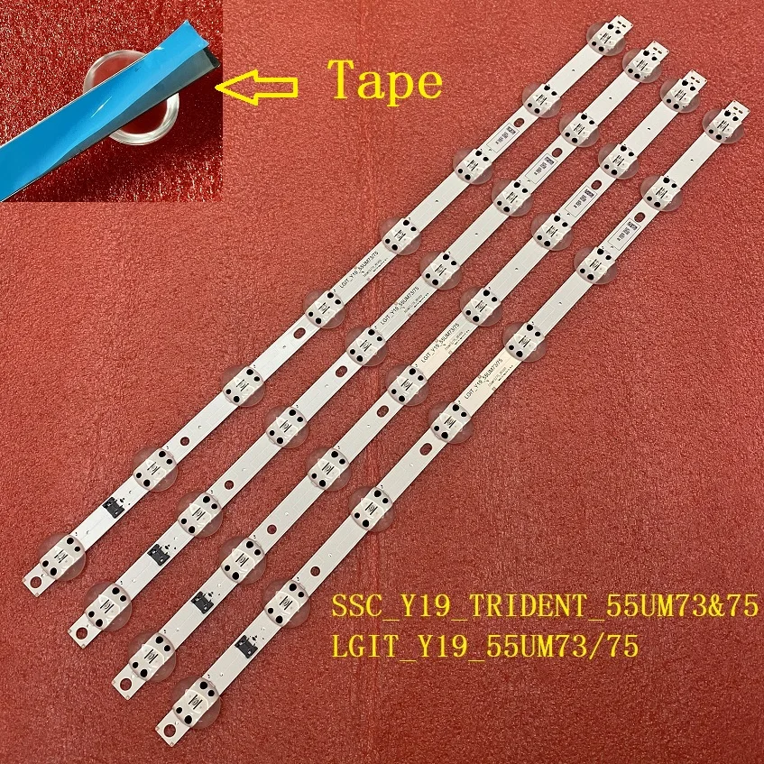 Tiras de Led para lg Tiras 55um7600pta 55um7660pla 55um7450pla 55um7400plb 55um7300aue 55um7650psb 55um7470psa 55um7520psb 55um7300pua