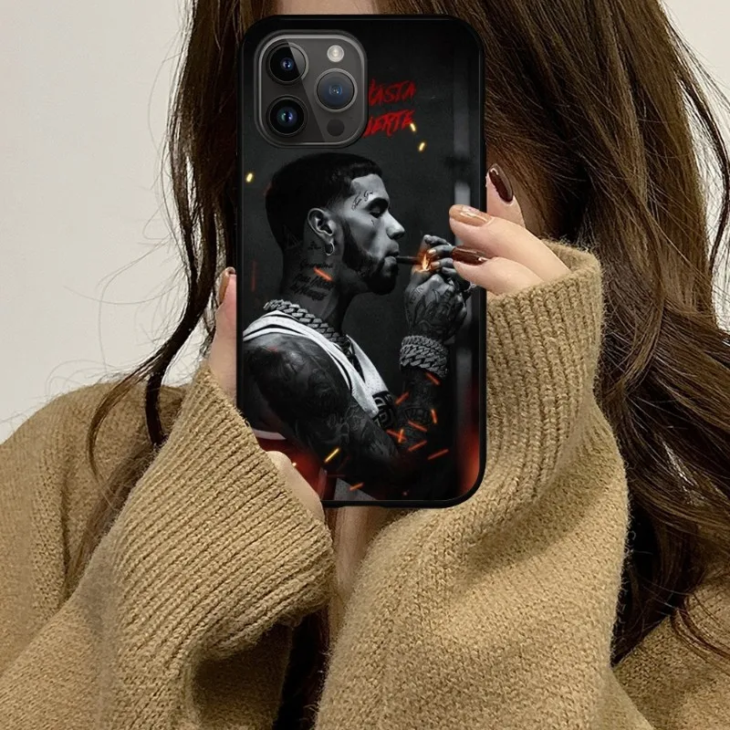 Anuel AA Rappers Black Shockproof Soft Phone Case