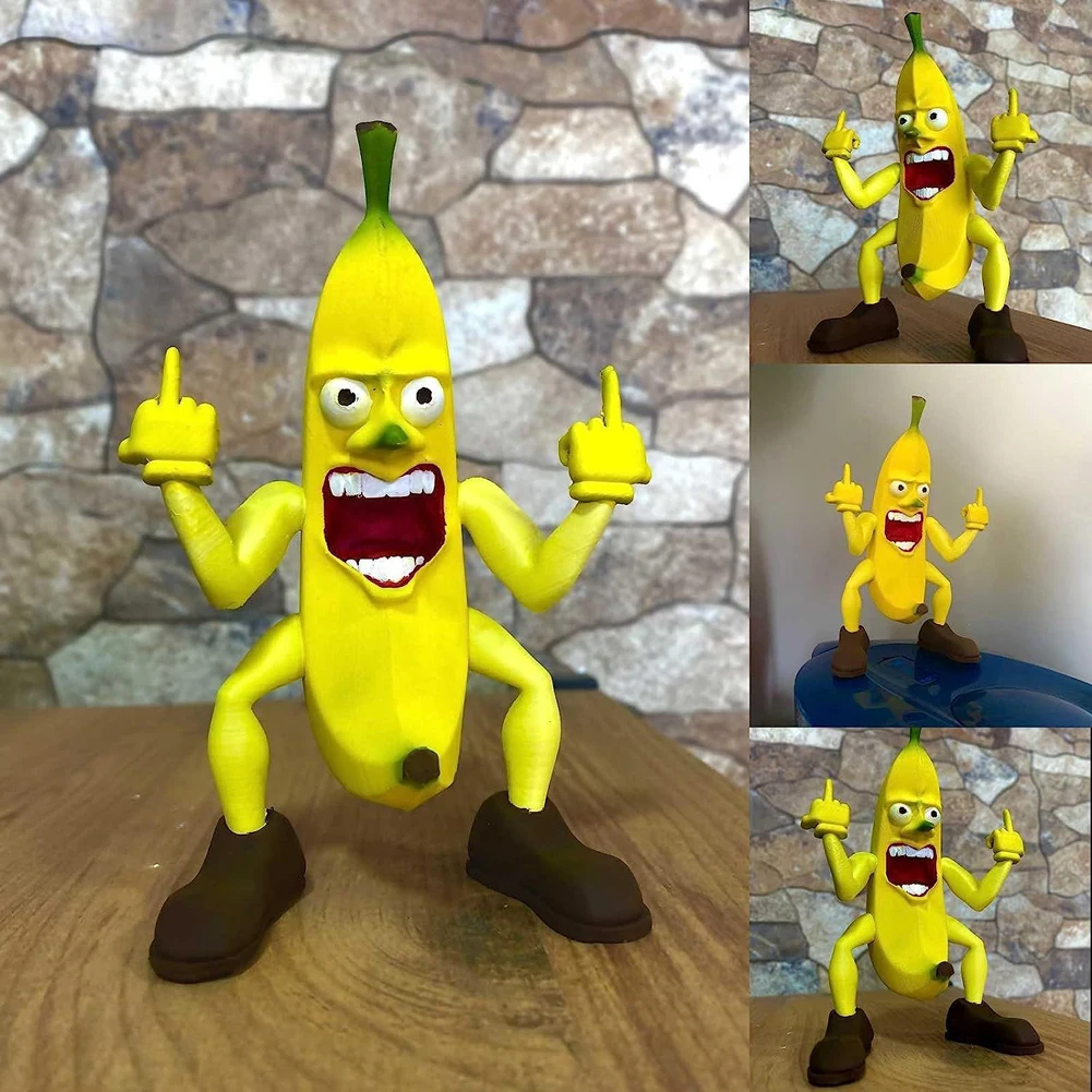 Crazy Banana Figurines Lawn Ornaments Decorations Middle