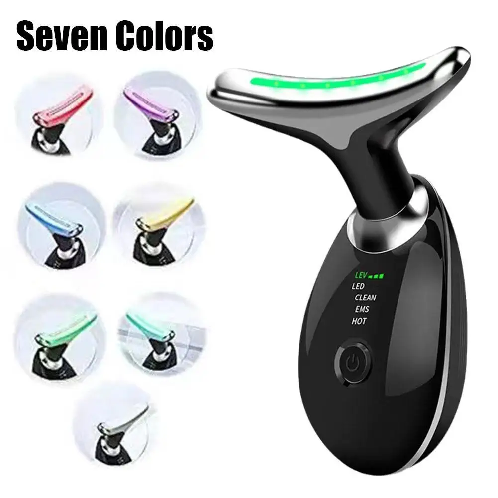 New Neck Wrinkle Removal Neck Lifting Beauty Instrument Skin Care Facial Lightening Anti-wrinkle Thin Double Chin Massage Device silica gel mouth jaw exerciser slimming face lift tool chin v facil lifting double thin wrinkle removal blow breath exerciser