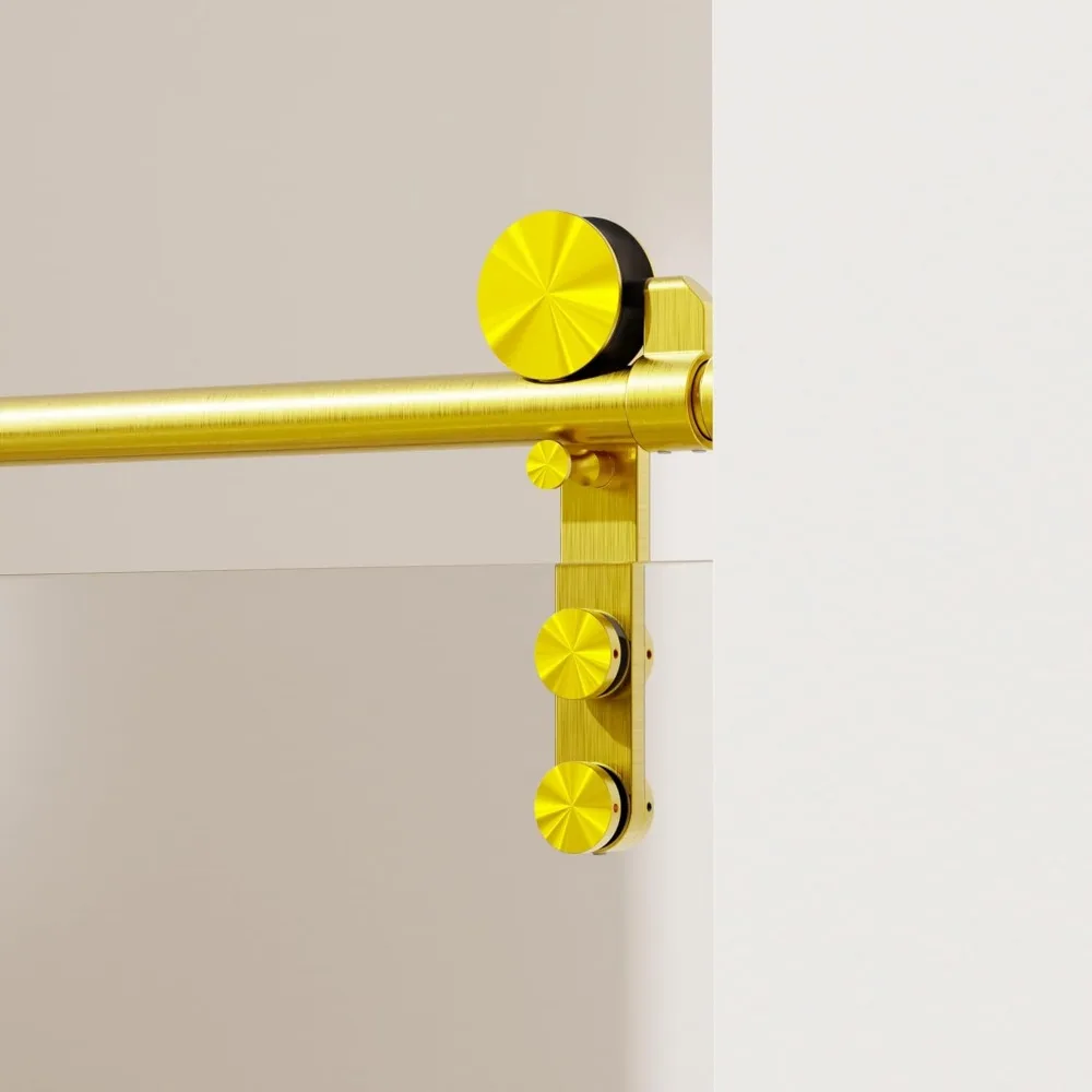 Tub Shower Door, 56-60" W * 66" H Frameless Single Sliding Shower Doors for Bathtub, Bathroom Shower Door with Towel Rail 3